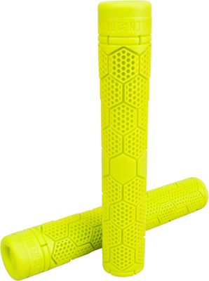 Stolen Hive Flangeless BMX Handlebar Grips - Neon Yellow, Neon Yellow